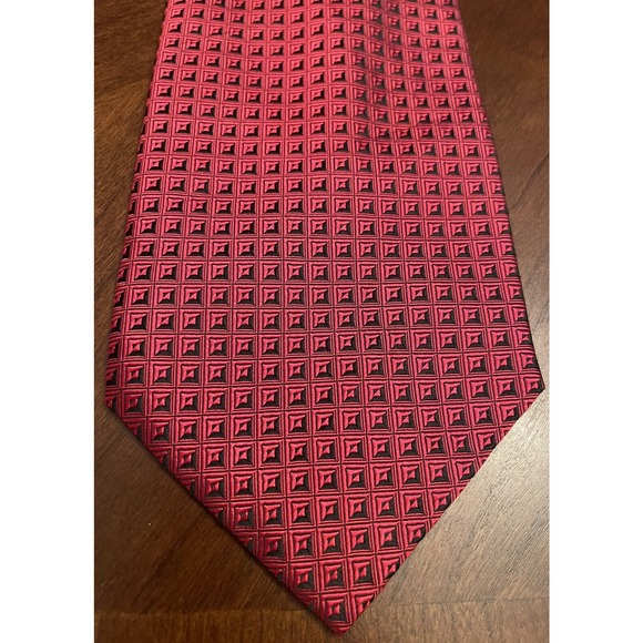 Bill Robin Son, Red, Hand Made, 100% Silk, Made In China - Picture 1 of 9